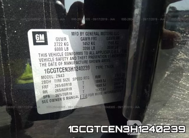 1GCGTCEN3H1240239 фото 10