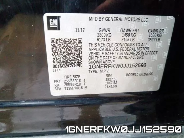 1GNERFKW0JJ152590 фото 2