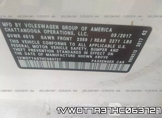 1VWDT7A37HC063727 фото 10