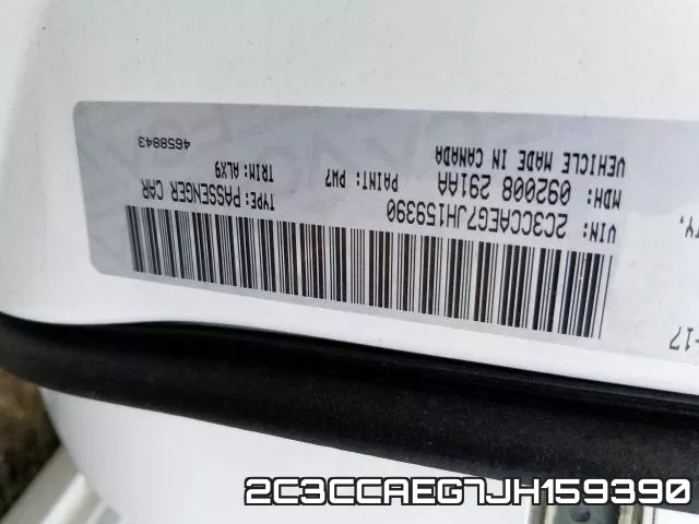 2C3CCAEG7JH159390 фото 2