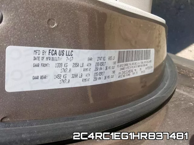 2C4RC1EG1HR837481 фото 2
