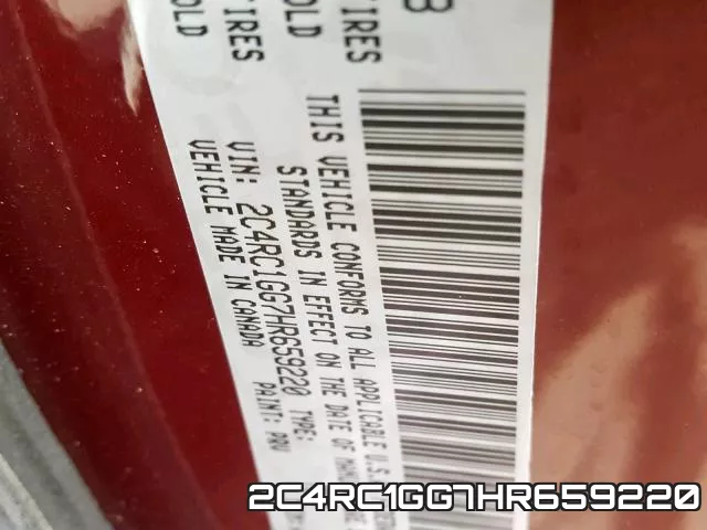 2C4RC1GG7HR659220 фото 2