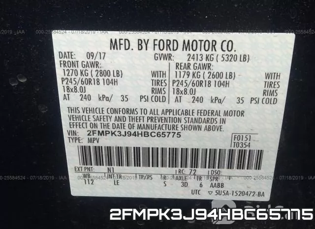 2FMPK3J94HBC65775 фото 10