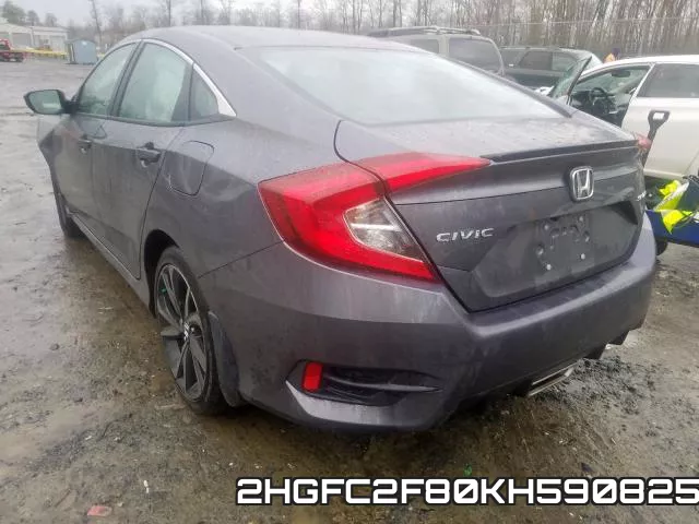 2HGFC2F80KH590825 фото 4