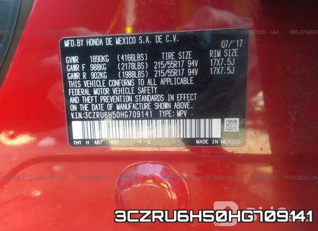 3CZRU6H50HG709141 фото 10