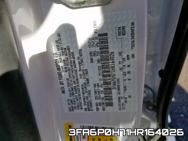 3FA6P0H71HR164026 фото 2