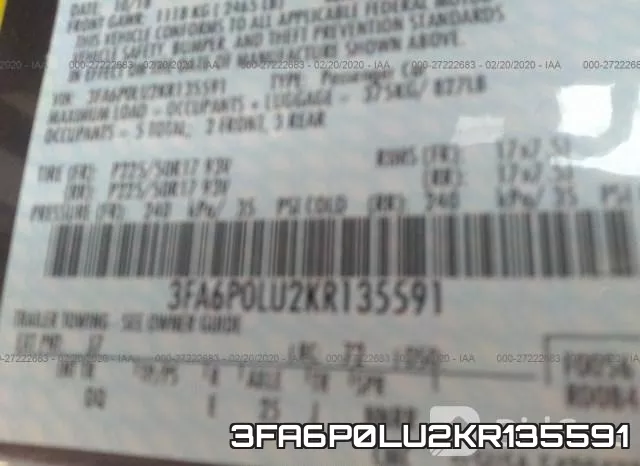 3FA6P0LU2KR135591 фото 10