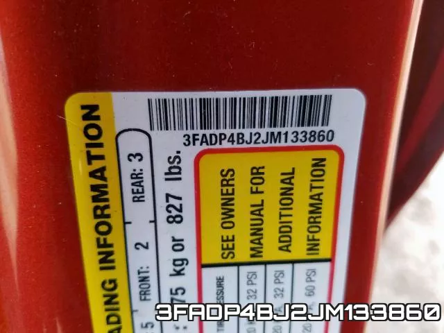 3FADP4BJ2JM133860 фото 2