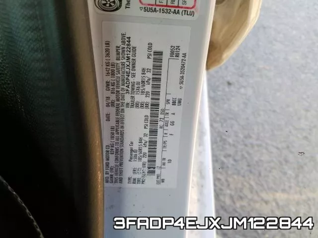 3FADP4EJXJM122844 фото 2