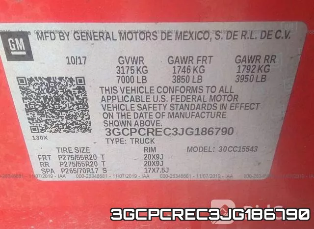 3GCPCREC3JG186790 фото 10
