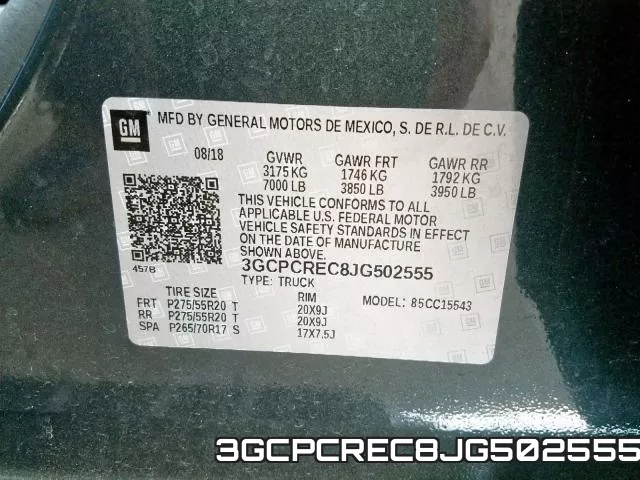 3GCPCREC8JG502555 фото 2