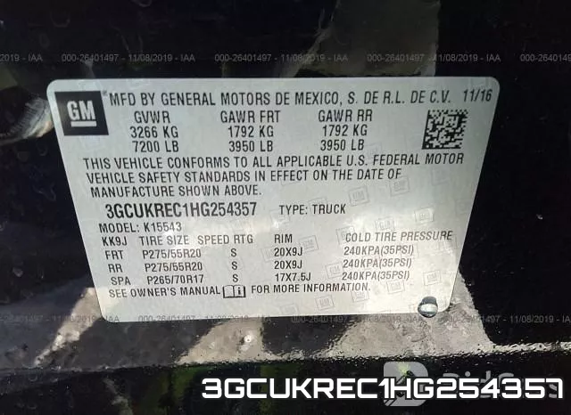 3GCUKREC1HG254357 фото 10