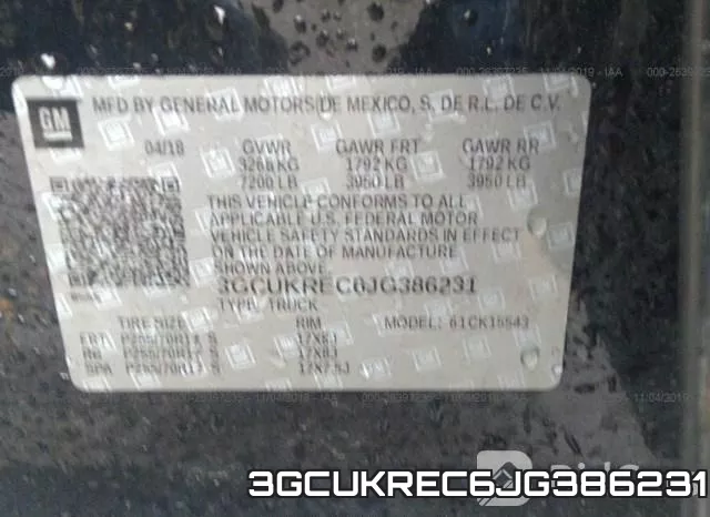3GCUKREC6JG386231 фото 10
