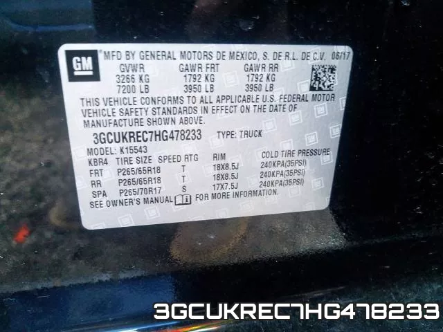 3GCUKREC7HG478233 фото 2