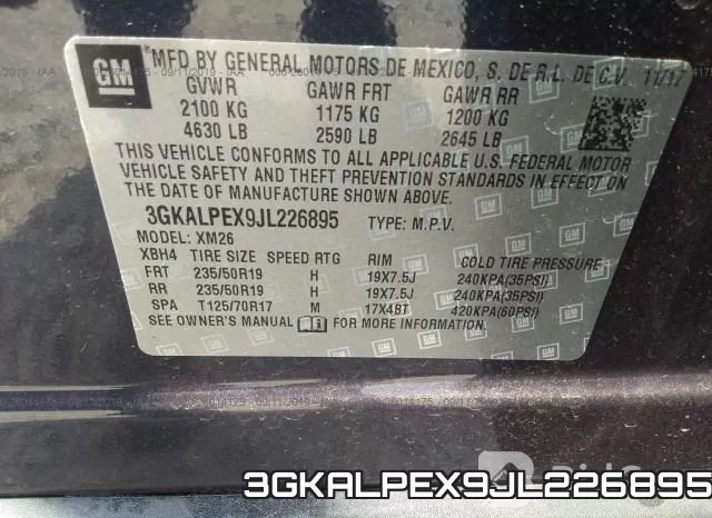3GKALPEX9JL226895 фото 10