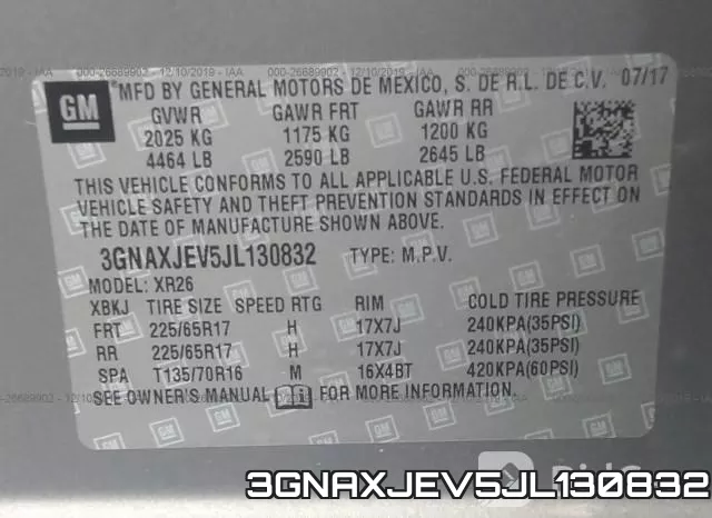 3GNAXJEV5JL130832 фото 10