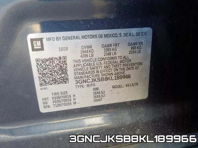 3GNCJKSB8KL189966 фото 2