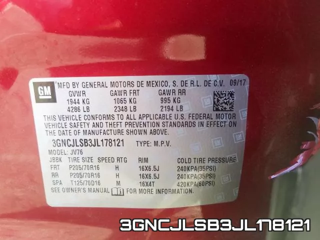 3GNCJLSB3JL178121 фото 2
