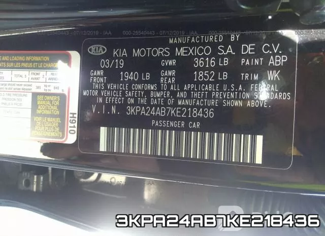 3KPA24AB7KE218436 фото 10