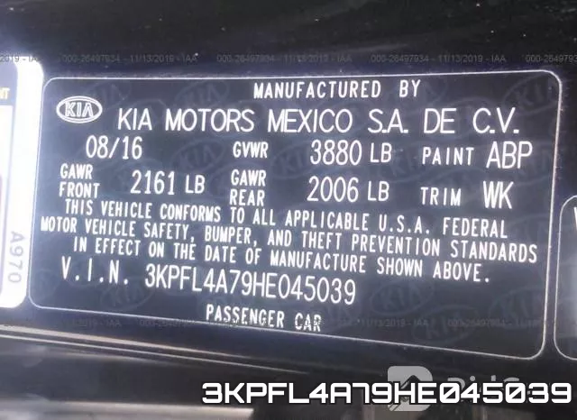 3KPFL4A79HE045039 фото 10