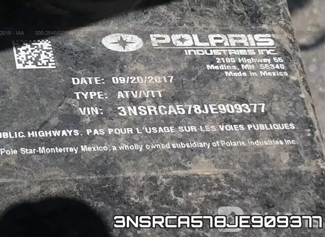 3NSRCA578JE909377 фото 10