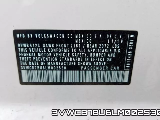3VWCB7BU6LM002530 фото 2