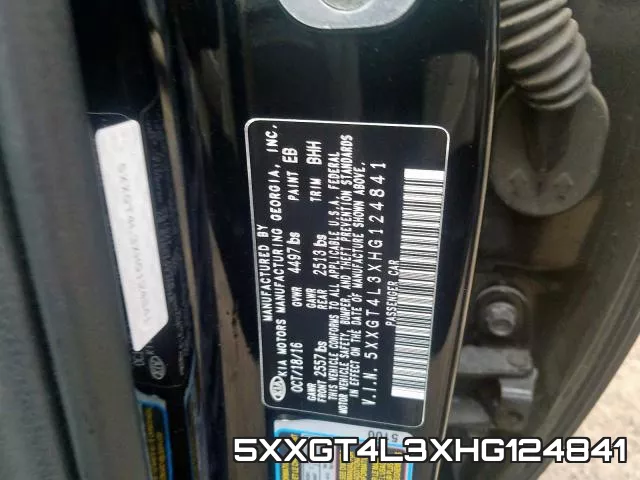 5XXGT4L3XHG124841 фото 2