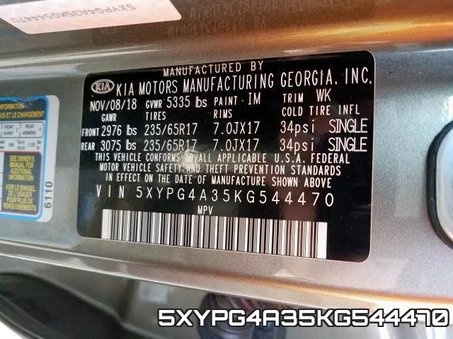 5XYPG4A35KG544470 фото 2