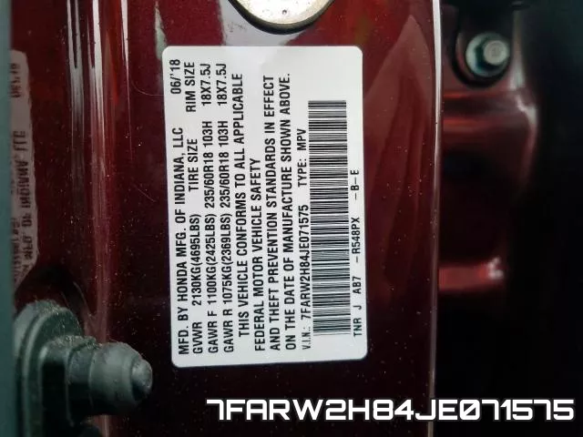 7FARW2H84JE071575 фото 2