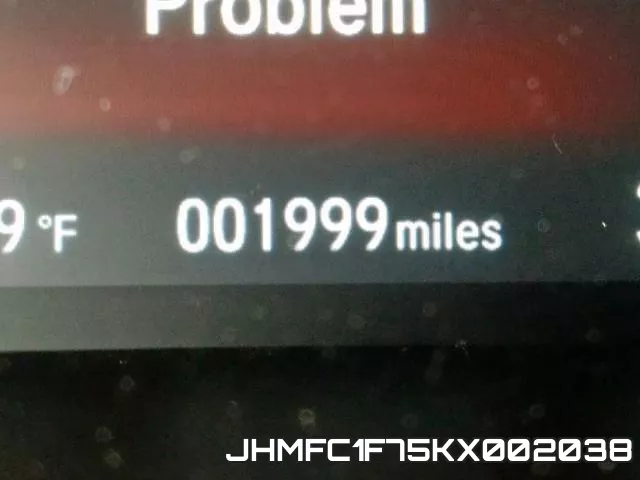 JHMFC1F75KX002038 фото 9