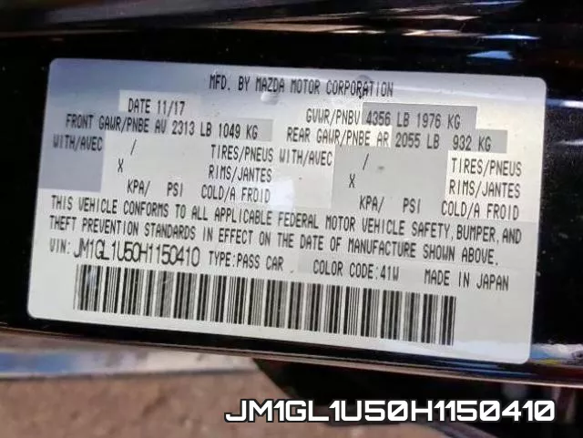 JM1GL1U50H1150410 фото 2