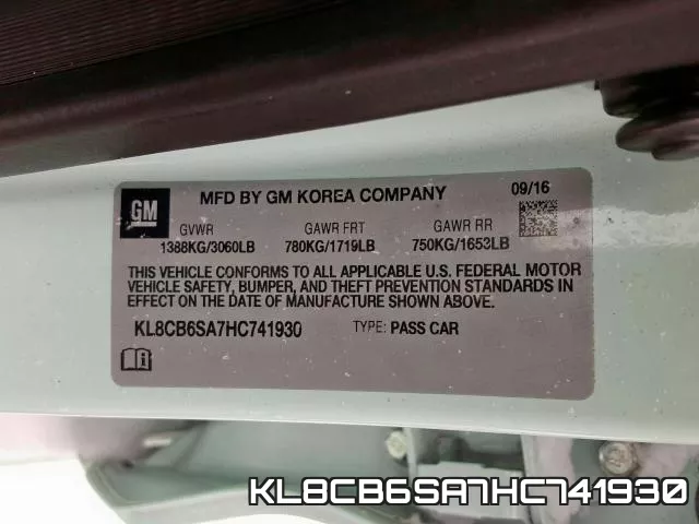 KL8CB6SA7HC741930 фото 2