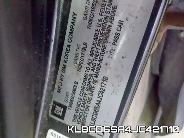 KL8CD6SA4JC421710 фото 2