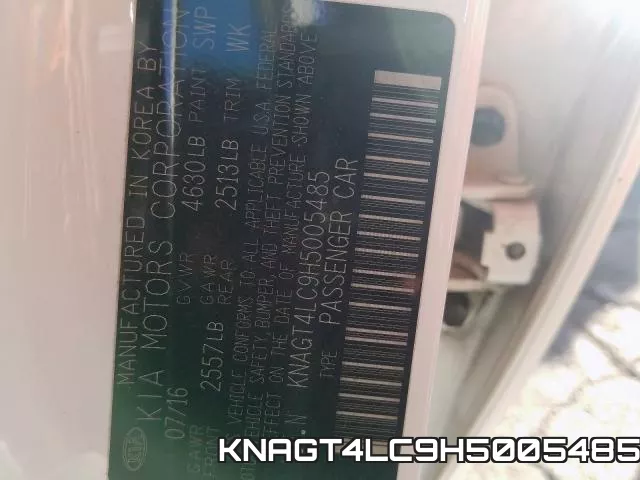 KNAGT4LC9H5005485 фото 2