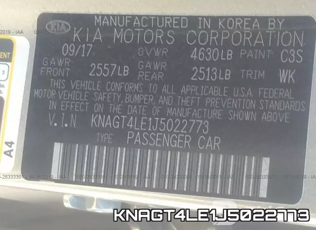 KNAGT4LE1J5022773 фото 10