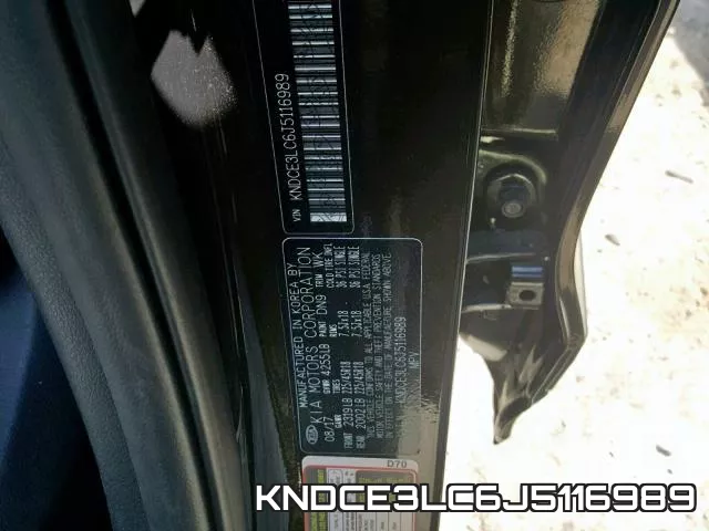 KNDCE3LC6J5116989 фото 2