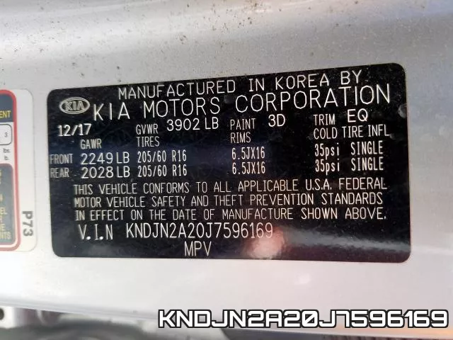 KNDJN2A20J7596169 фото 2