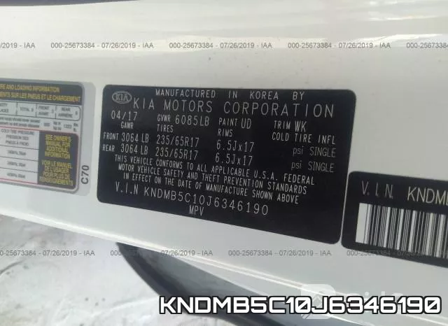 KNDMB5C10J6346190 фото 10