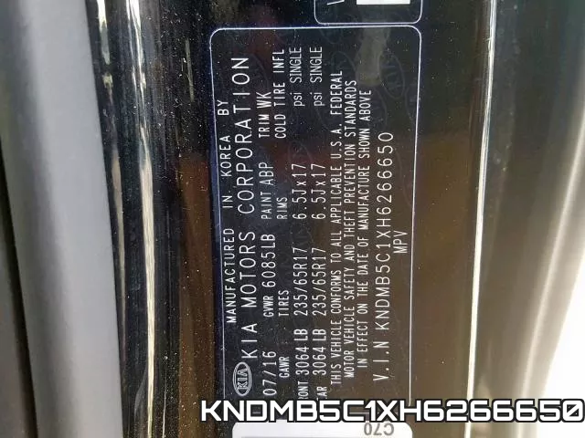 KNDMB5C1XH6266650 фото 2
