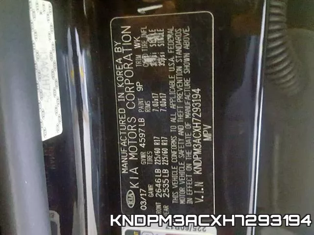 KNDPM3ACXH7293194 фото 2