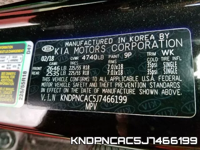 KNDPNCAC5J7466199 фото 2