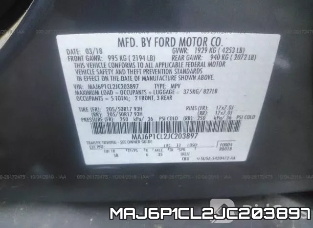 MAJ6P1CL2JC203897 фото 10