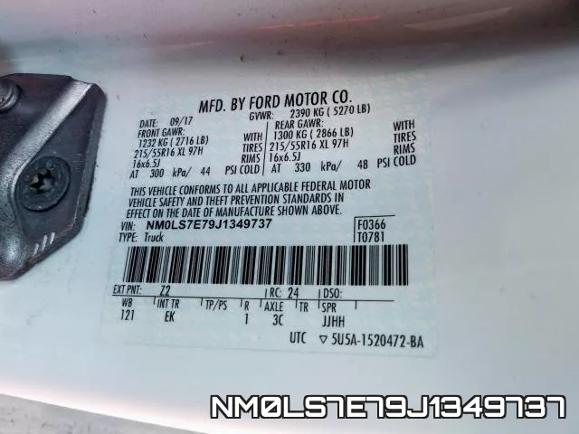 NM0LS7E79J1349737 фото 2