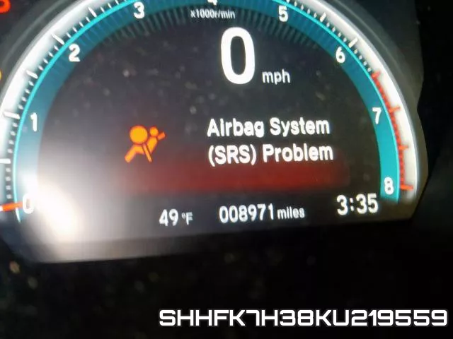 SHHFK7H38KU219559 фото 9