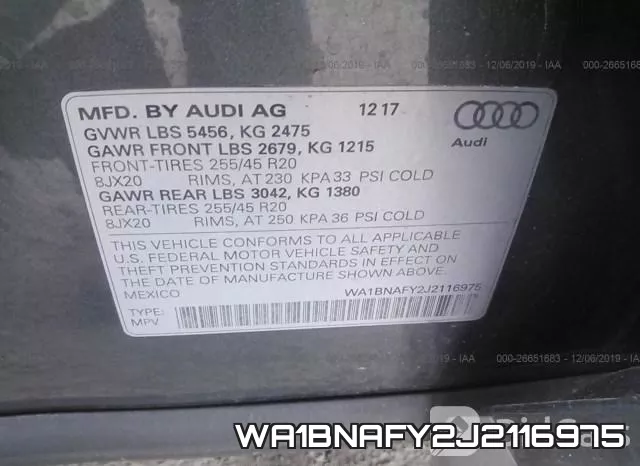 WA1BNAFY2J2116975 фото 10