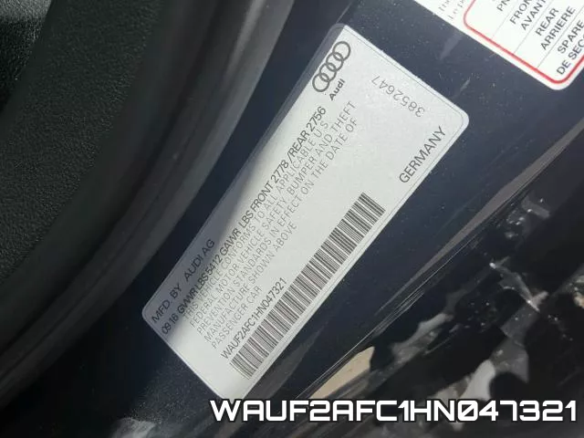 WAUF2AFC1HN047321 фото 2