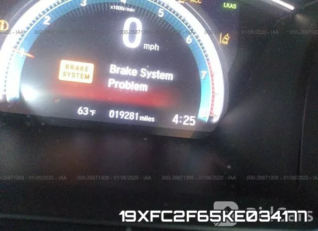 19XFC2F65KE034177 фото 8