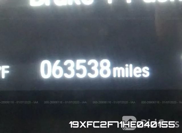 19XFC2F71HE040155 фото 8