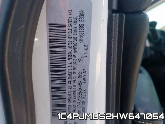1C4PJMDS2HW647054 фото 2