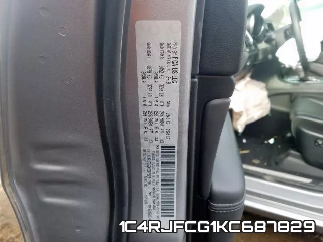 1C4RJFCG1KC687829 фото 2
